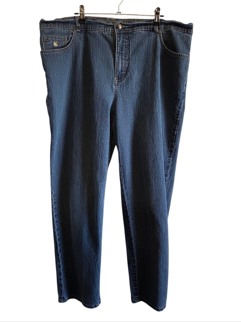 Gloria Vanderbilt High-Waist Straight Leg Jeans Size 18W Average ~ Pre-Owned